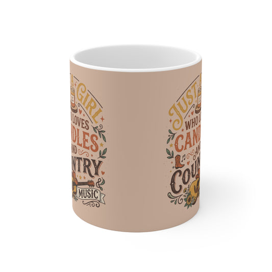 Just a Girl Who Loves Candles and Country Music Coffee Mug