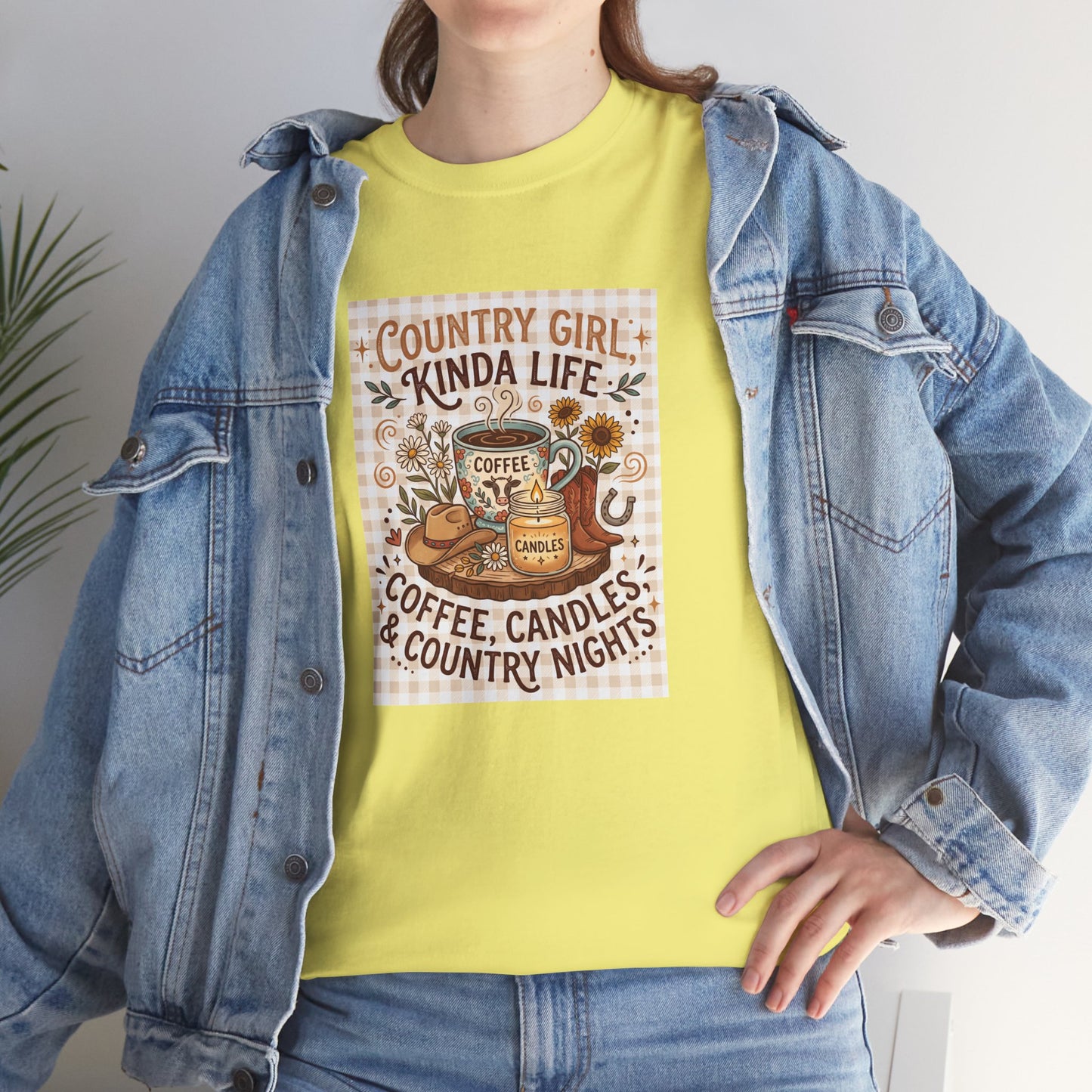 Country Girl Kind of Life Coffee Candles Country Nights T-Shirt