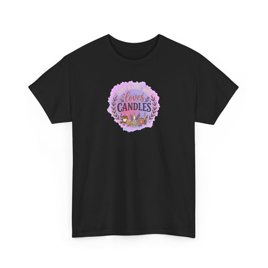 T-Shirt – I Love Candles Floral Candle Lover Design