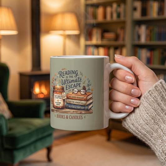 Reading Is the Ultimate Escape Ceramic Mug