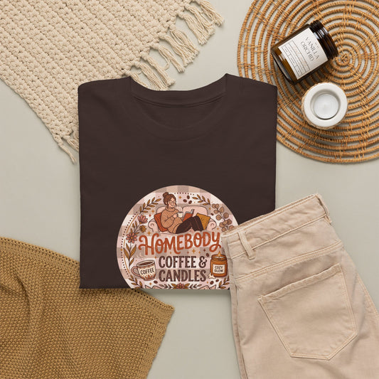 Homebody Coffee & Candles Graphic T-Shirt