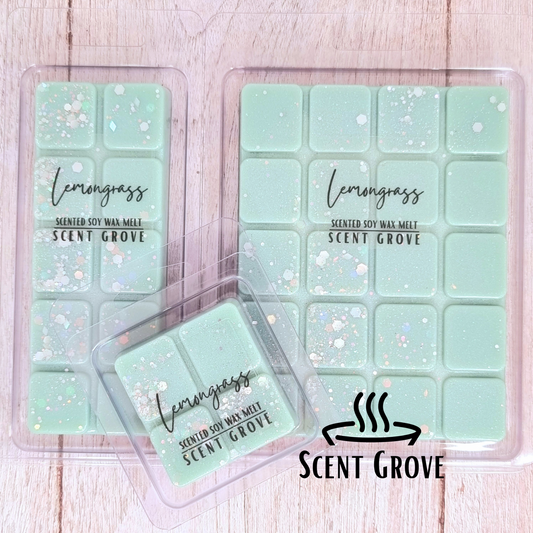 Lemongrass scented soy wax melt