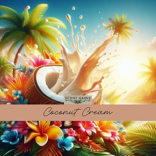 Coconut Cream scented soy wax melt