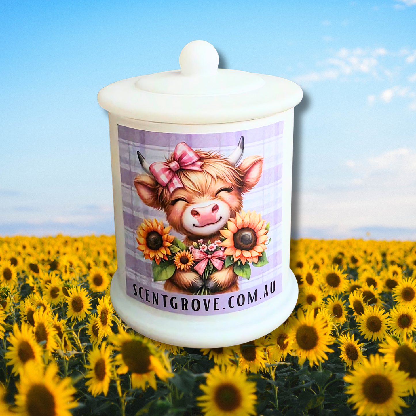 Country Western Wood Wick Soy Candle XL matte white jar