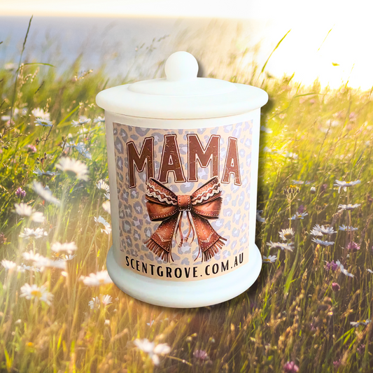 Country Western Wood Wick Soy Candle XL matte white jar