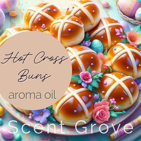 Hot Cross Buns Aroma Oil 10ml Dripolator bottle - 100% Concentrated