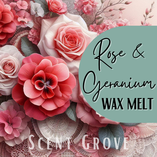 Rose & Geranium soy wax melt