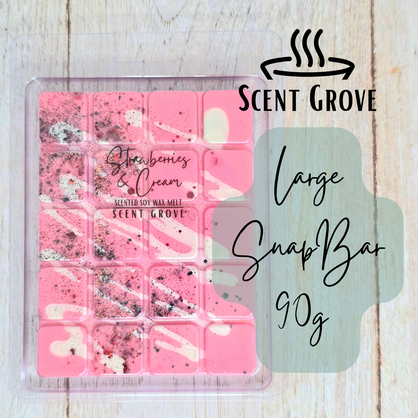 Strawberries & Cream soy wax melt