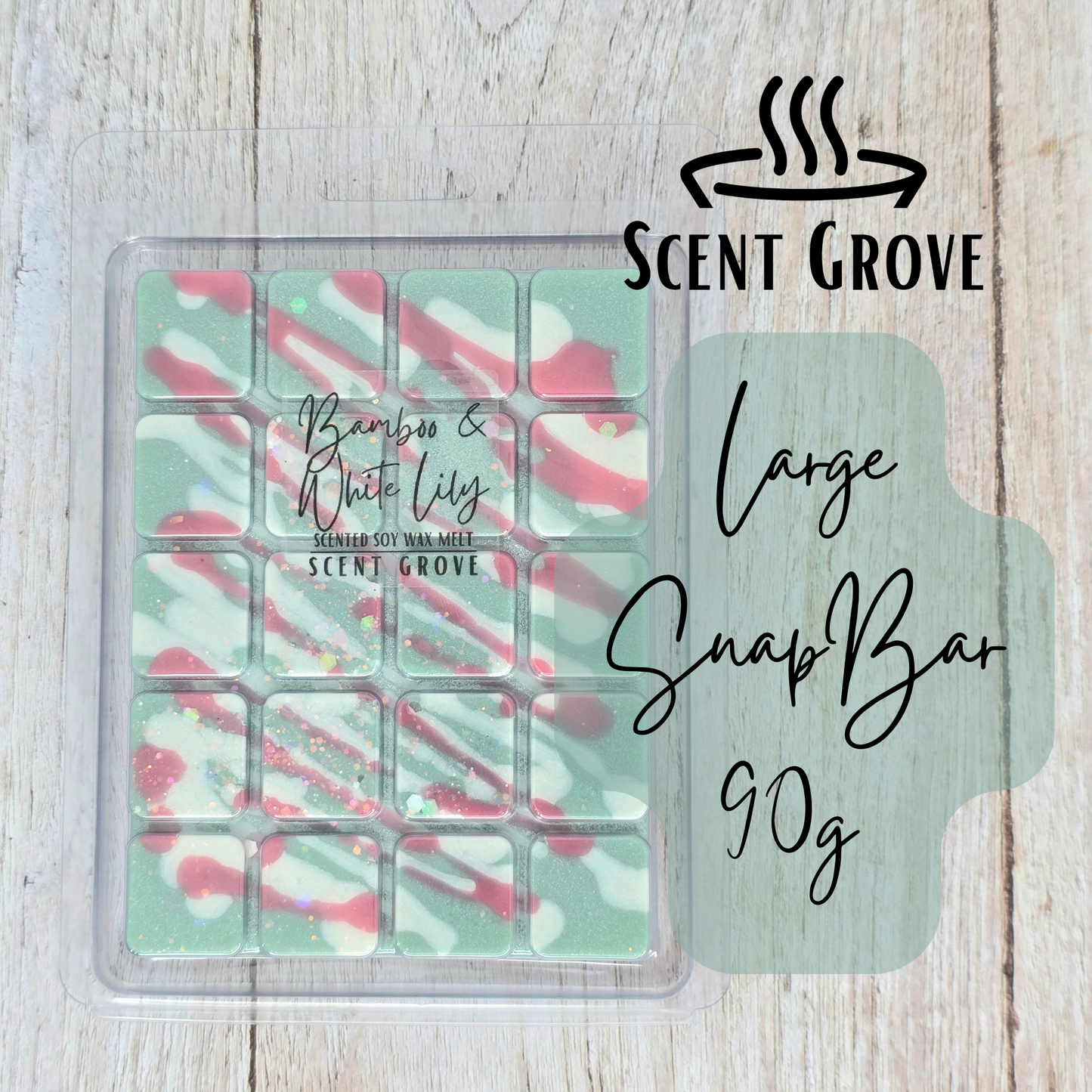 Bamboo & White Lily scented soy wax melt