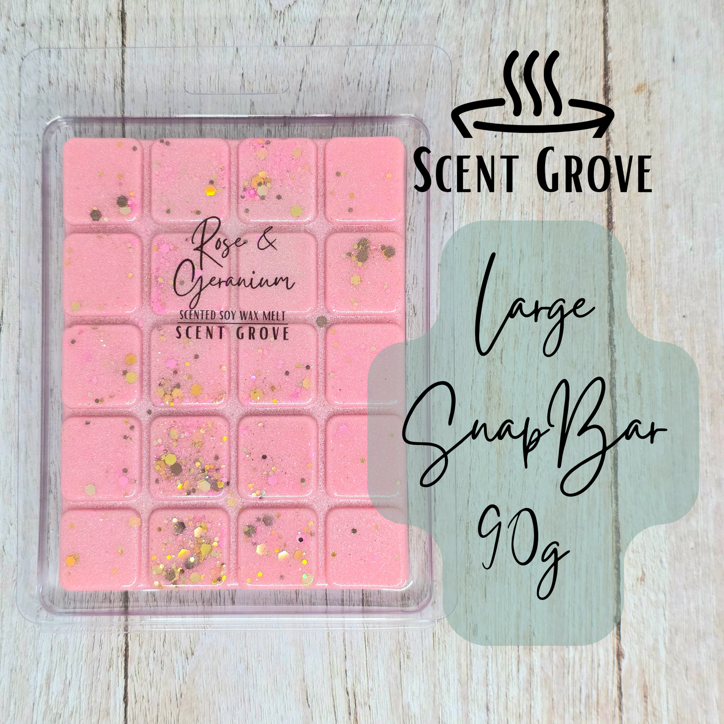 Rose & Geranium soy wax melt