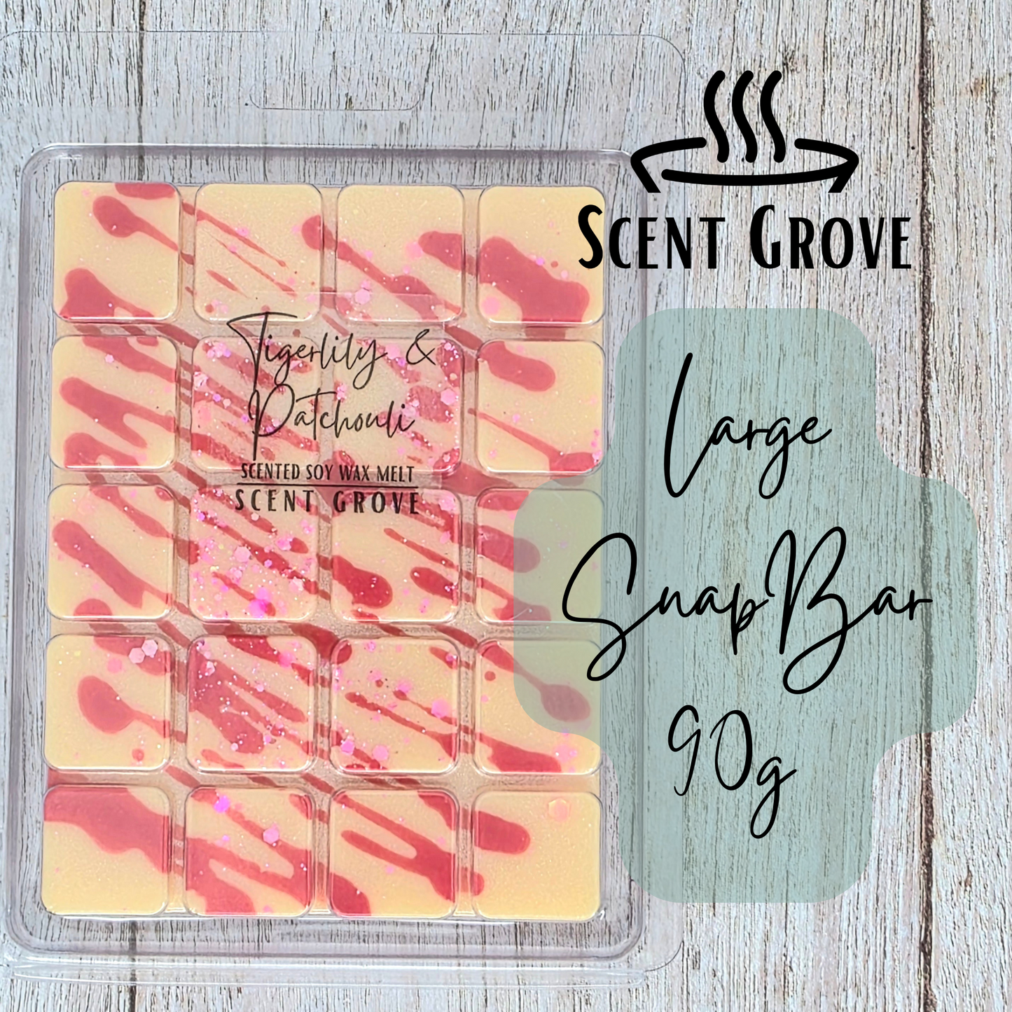 Tigerlily & Patchouli type scented soy wax melt