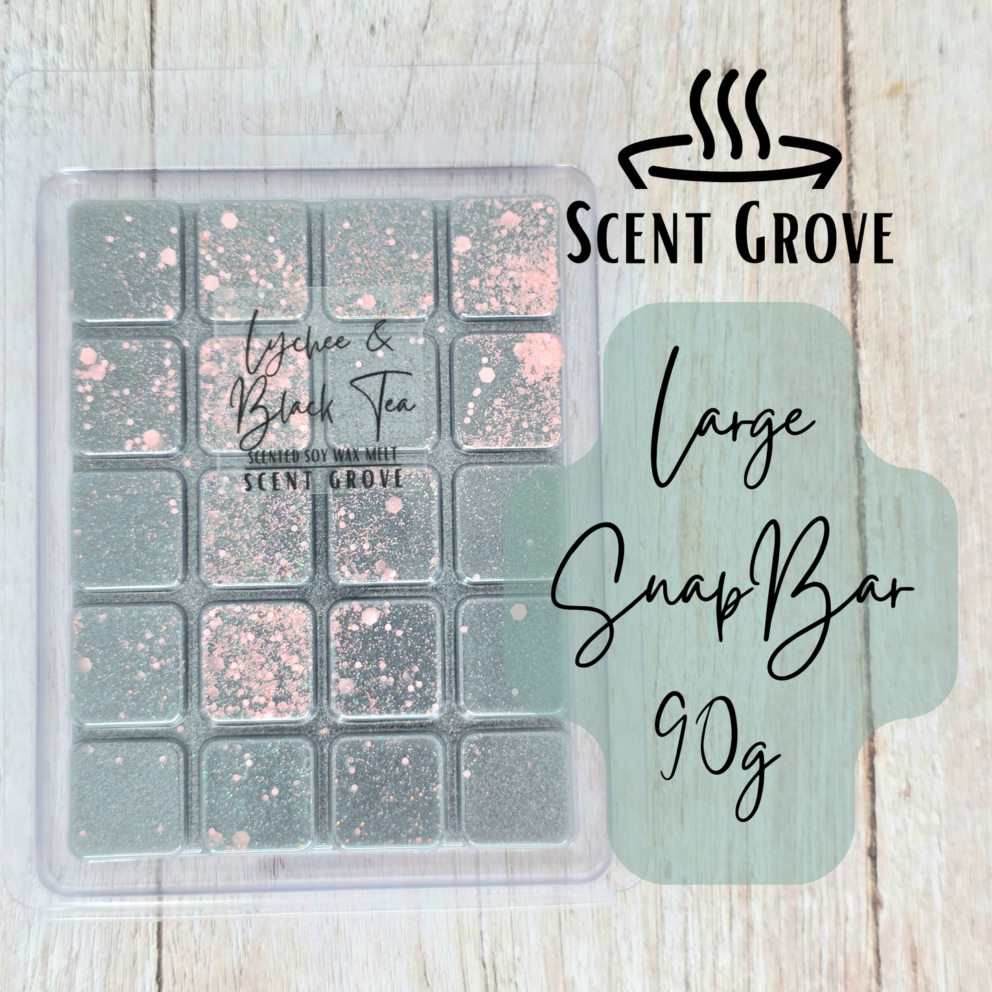 Lychee & Black Tea scented soy wax melt