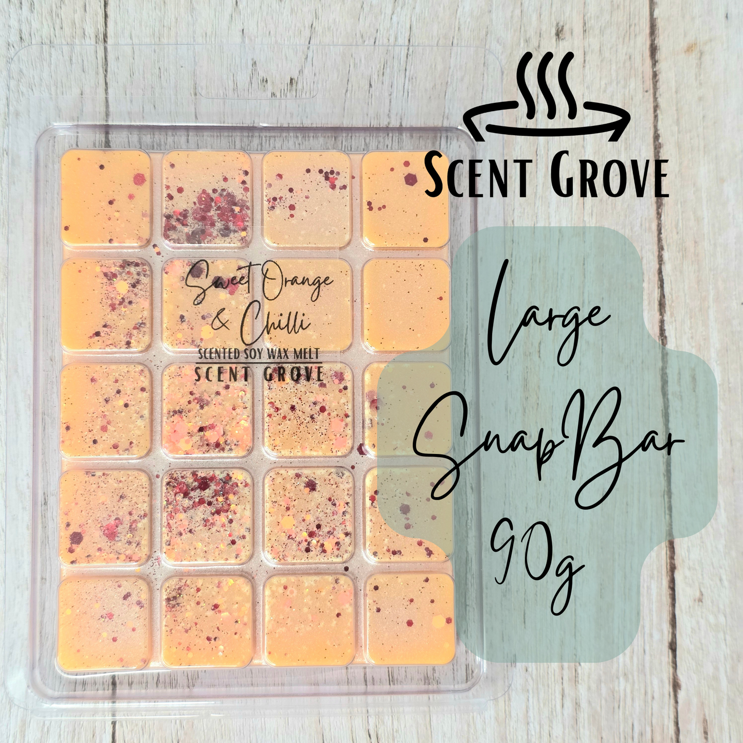 Sweet Orange & Chilli scented soy wax melt