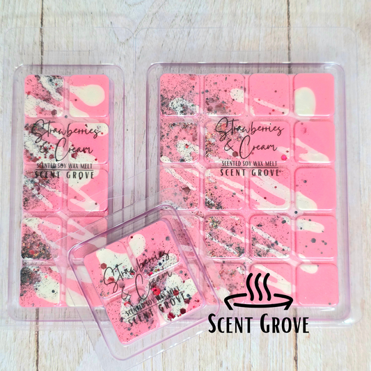 Strawberries & Cream soy wax melt