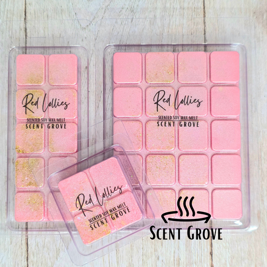Red Lollies scented soy wax melt