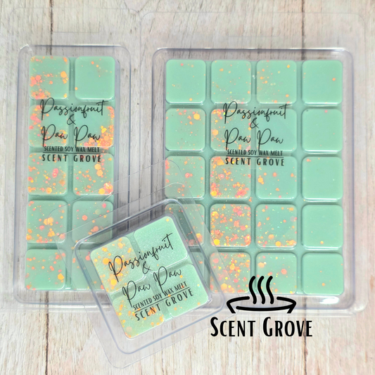 Passionfruit & Paw Paw scented soy wax melt