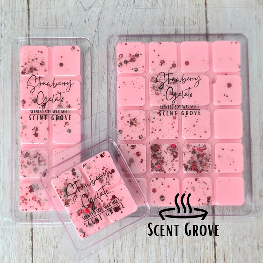 Strawberry Gelato scented soy wax melt