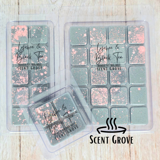 Lychee & Black Tea scented soy wax melt
