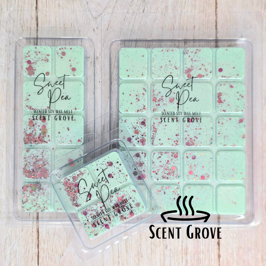 Sweet Pea scented soy wax melt
