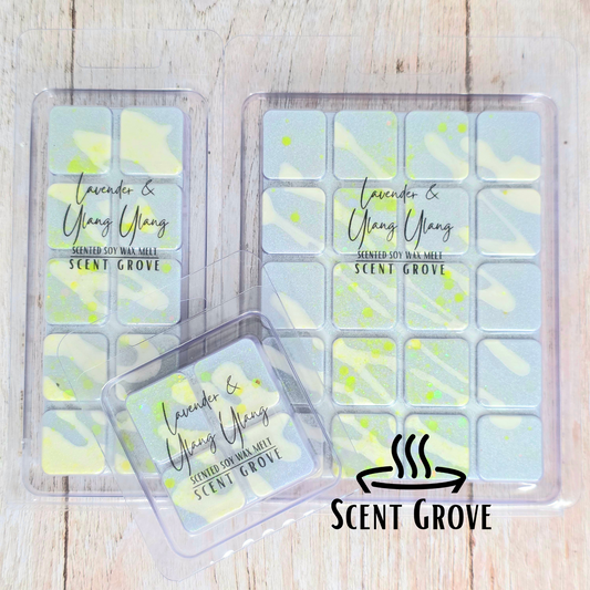 Lavender & Ylang Ylang scented soy wax melt