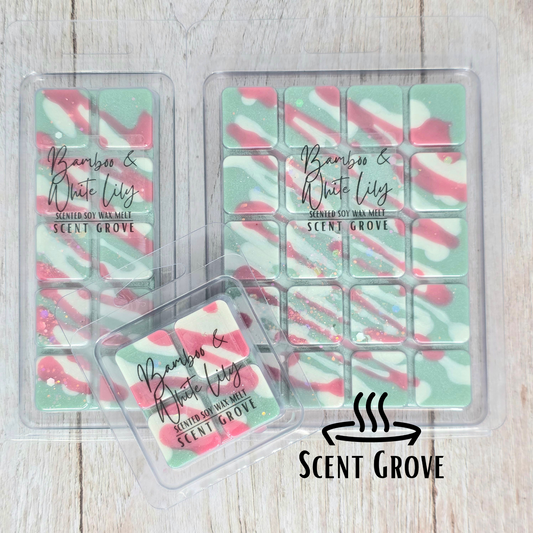 Bamboo & White Lily scented soy wax melt
