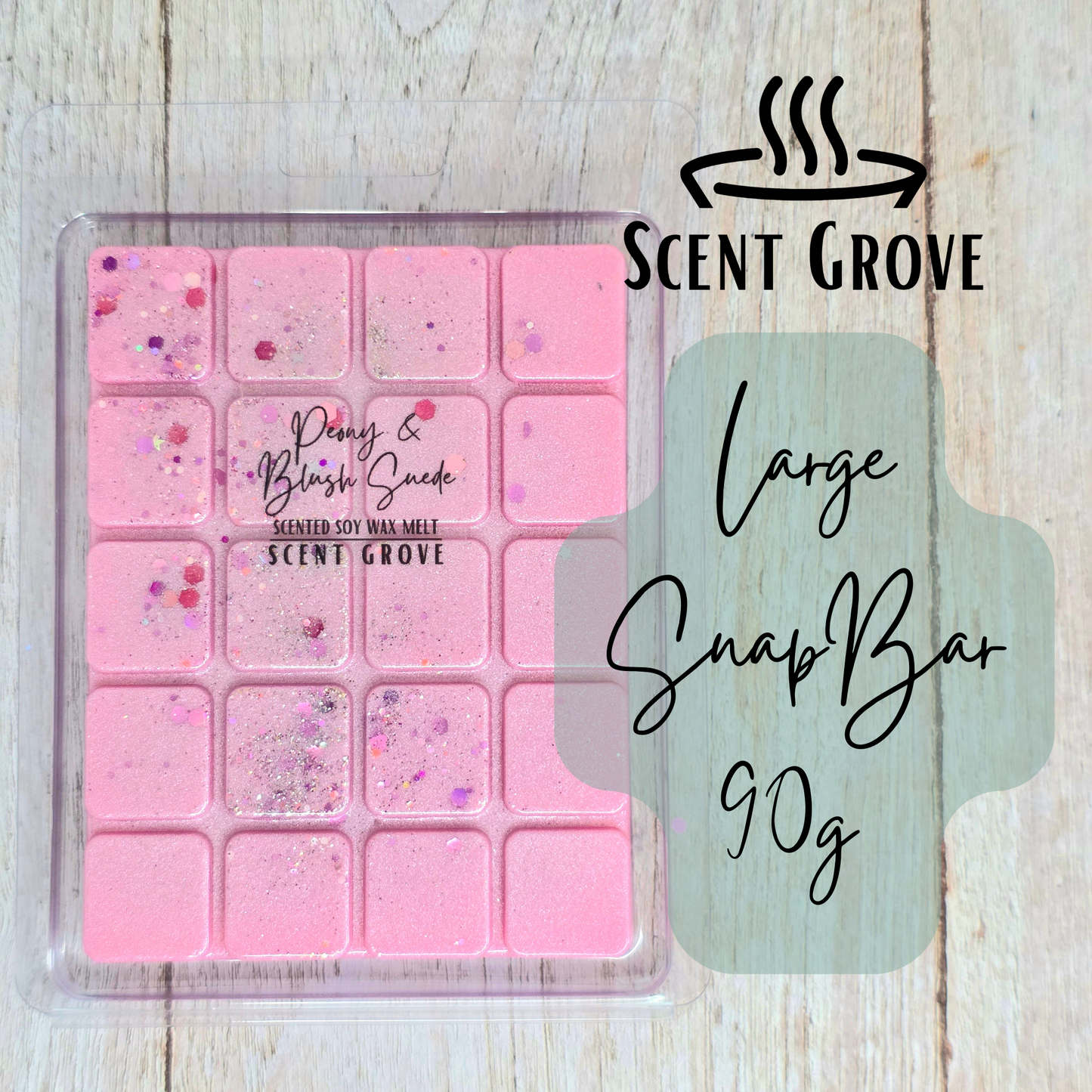 Peony & Blush Suede scented soy wax melt