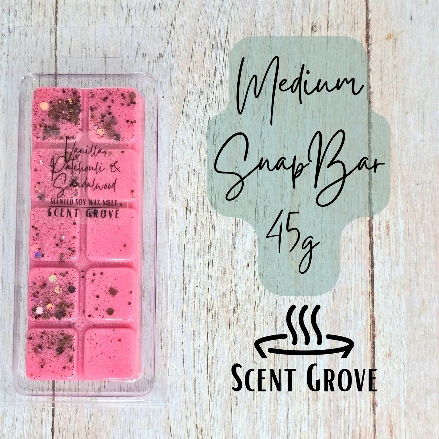 Vanilla, Patchouli & Sandalwood soy wax melt