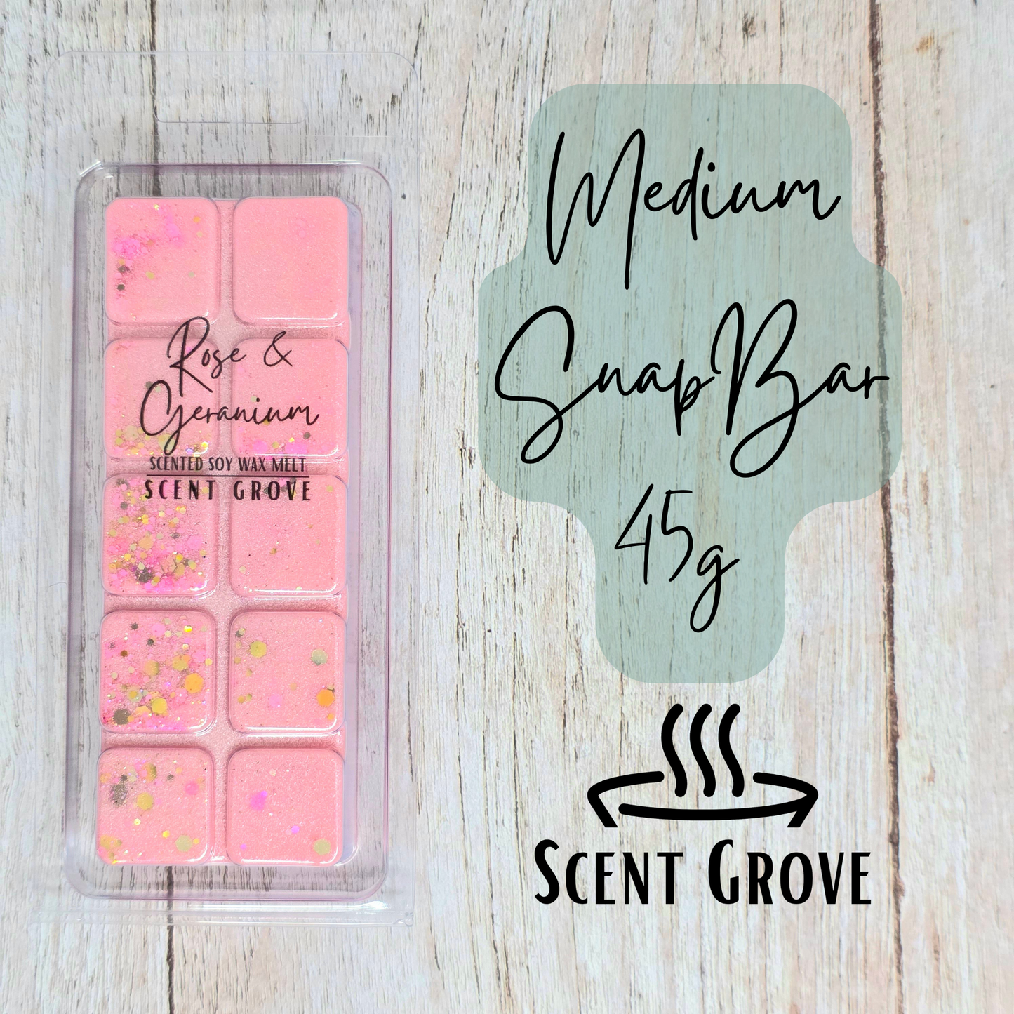 Rose & Geranium soy wax melt
