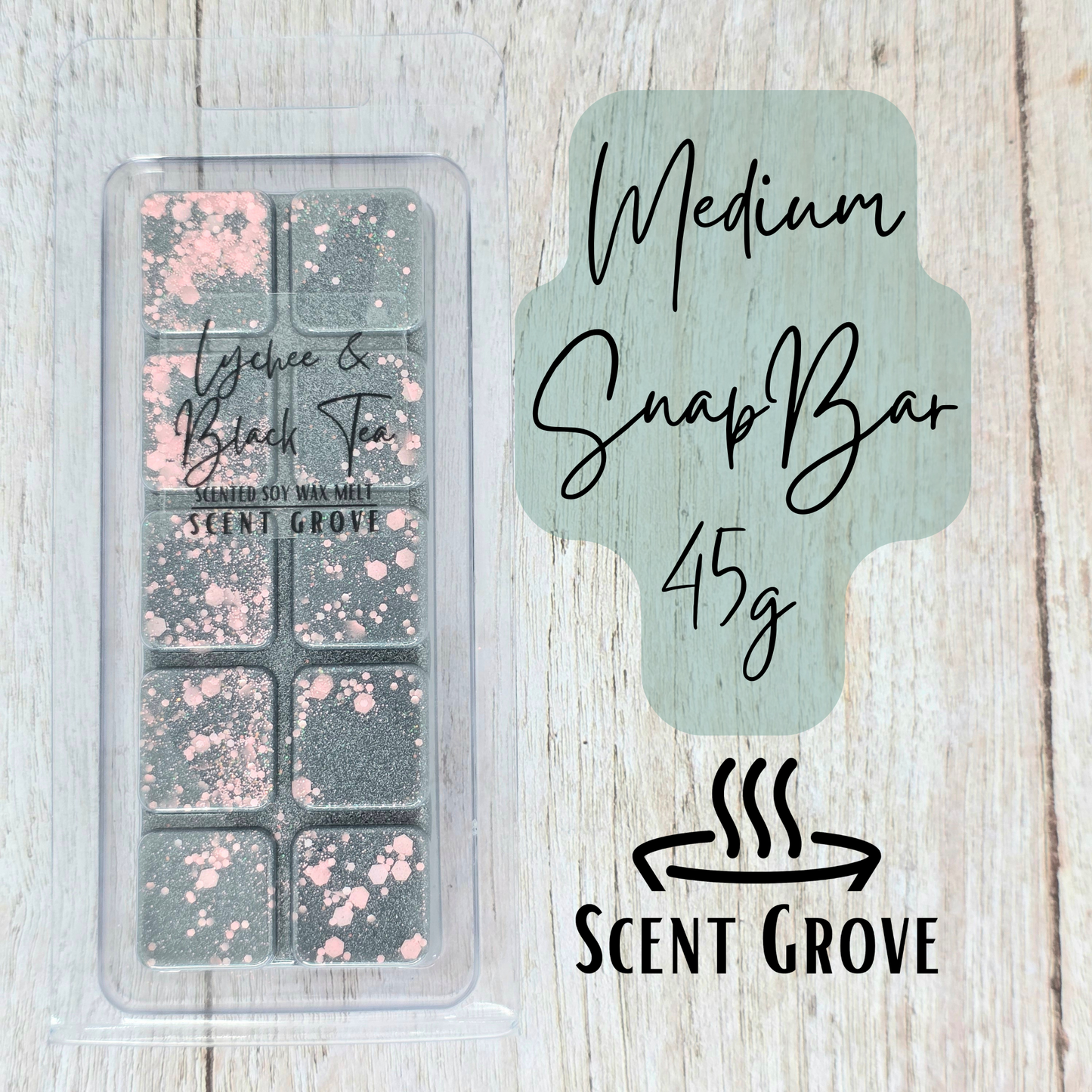 Lychee & Black Tea scented soy wax melt