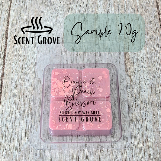 Orange & Peach Blossom scented soy wax melt