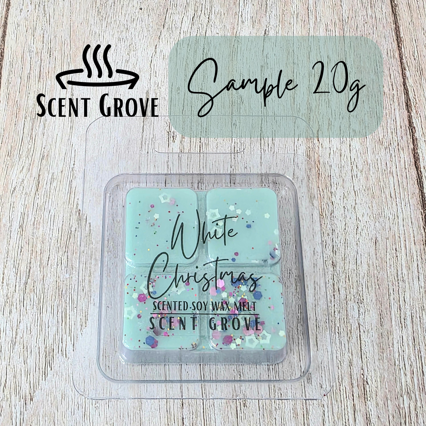 White Christmas scented soy wax melt