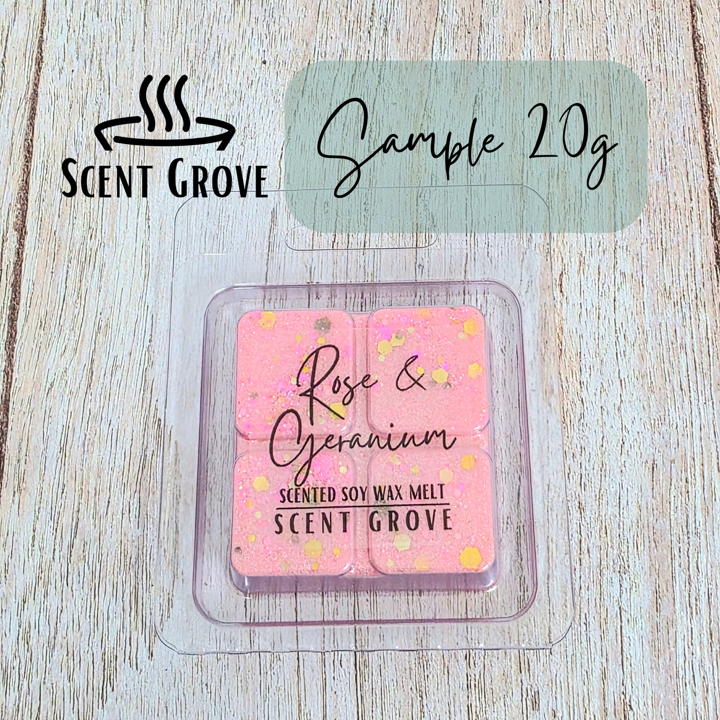 Rose & Geranium soy wax melt