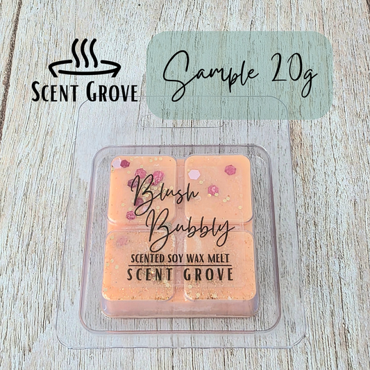 Blush Bubbly scented soy wax melt