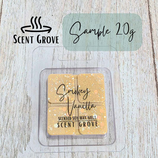 Smokey Vanilla scented soy wax melt