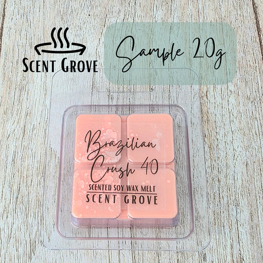 Brazilian Crush 40 scented soy wax melt
