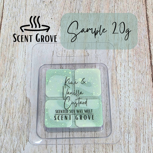 Kiwi & Vanilla Custard soy wax melt