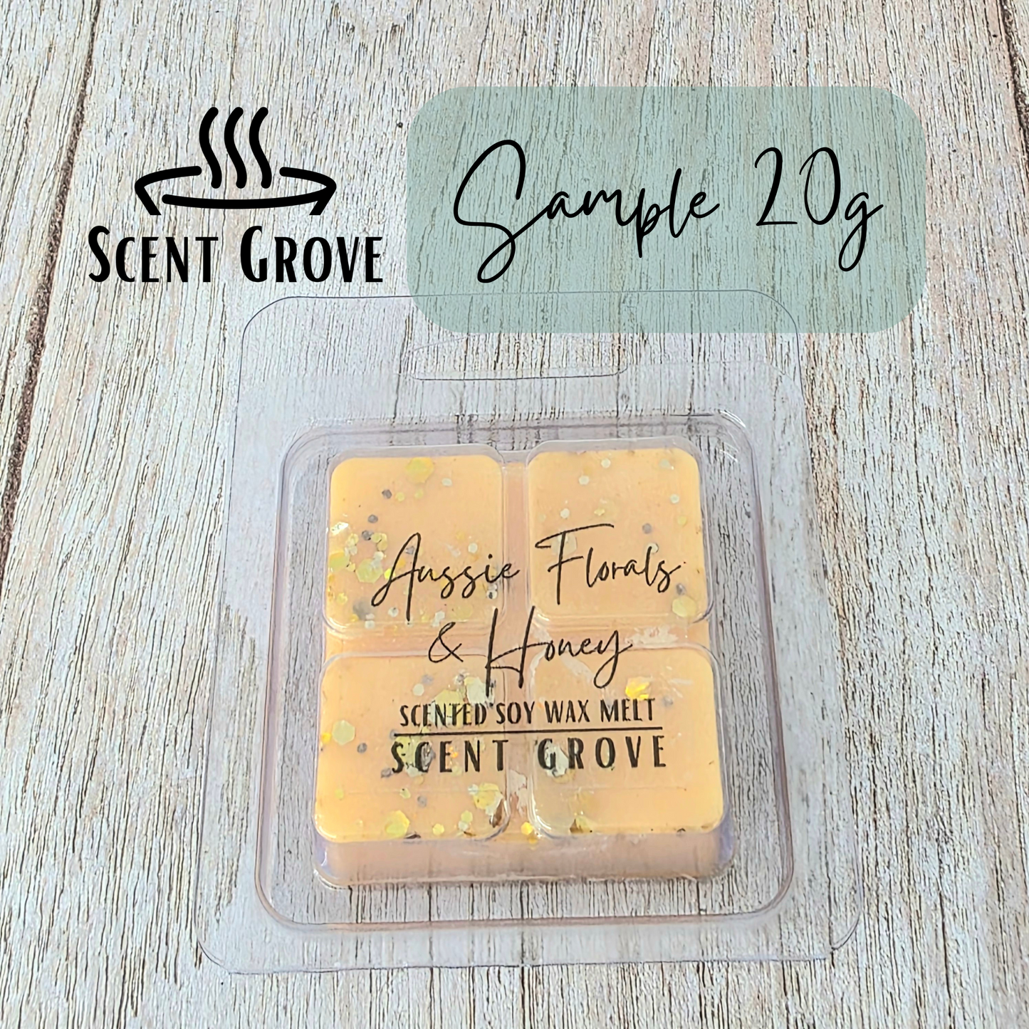 Aussie Florals & Honey scented soy wax melt