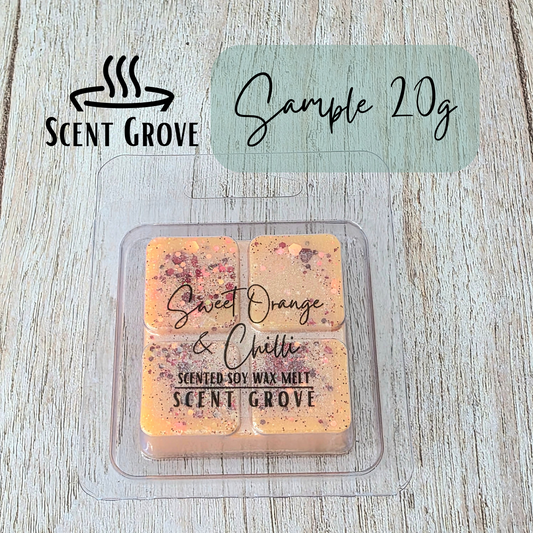 Sweet Orange & Chilli scented soy wax melt