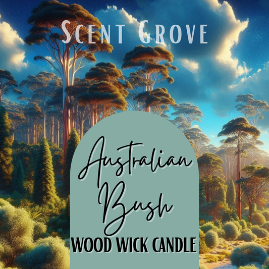 Australian Bush scented Wood Wick Soy Candle