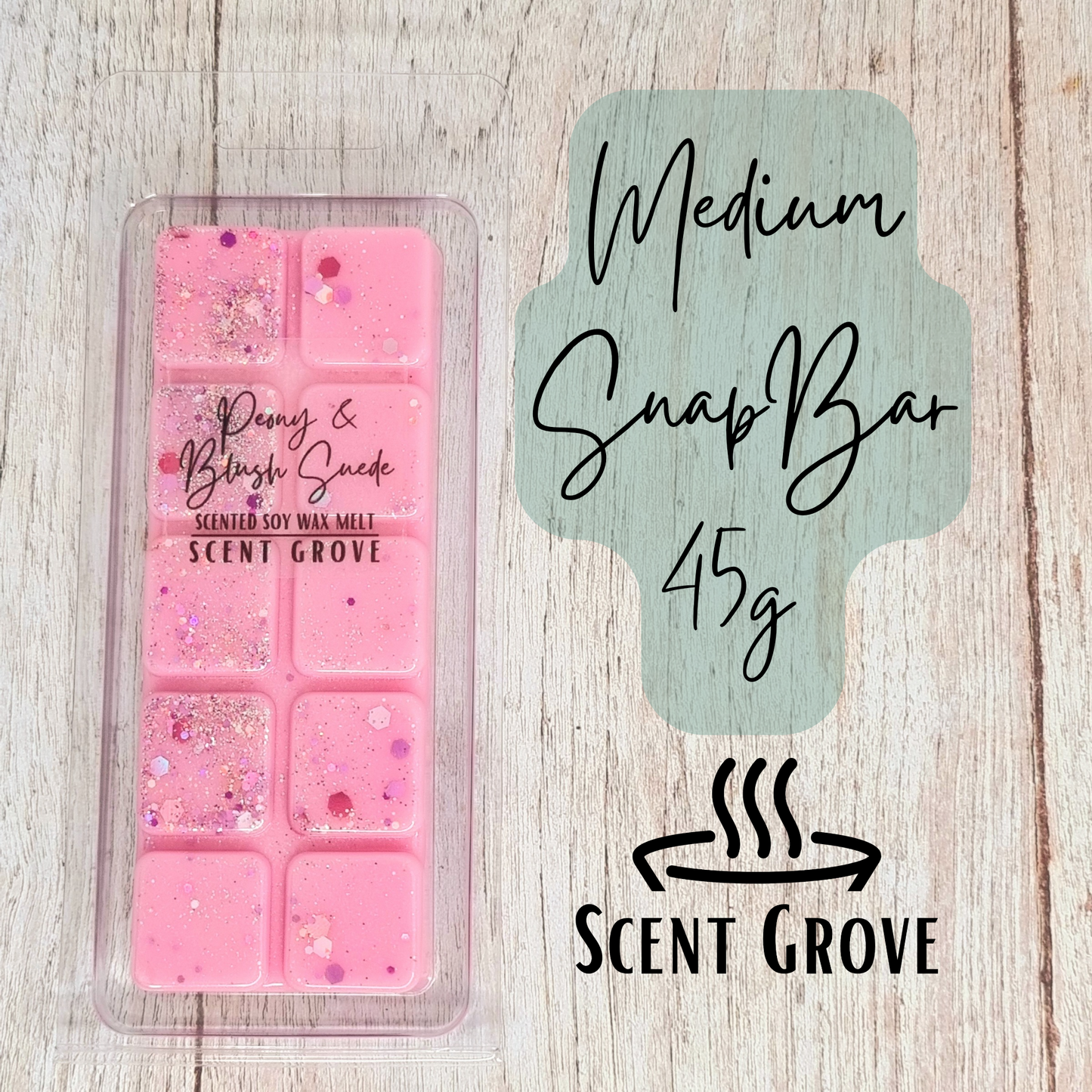 Peony & Blush Suede scented soy wax melt