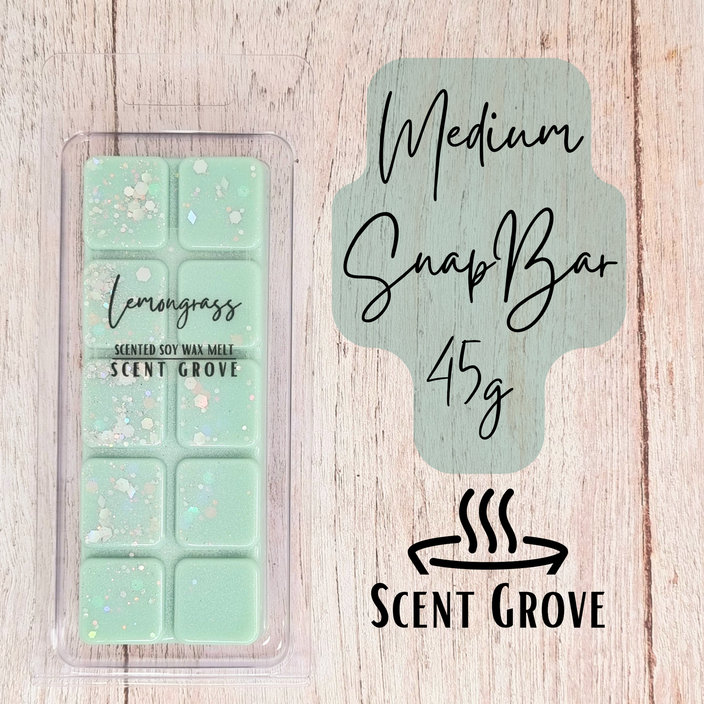 Lemongrass scented soy wax melt