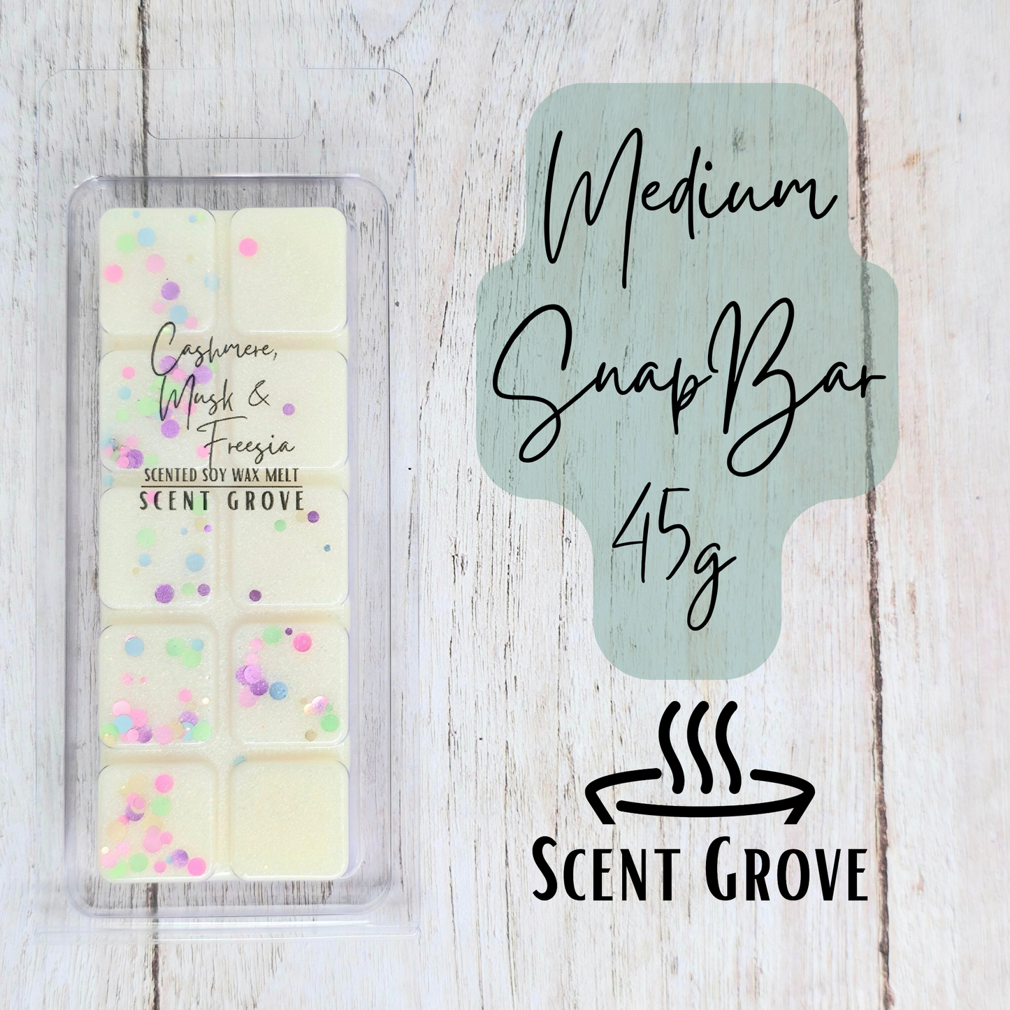 Cashmere Musk & Freesia scented soy wax melt