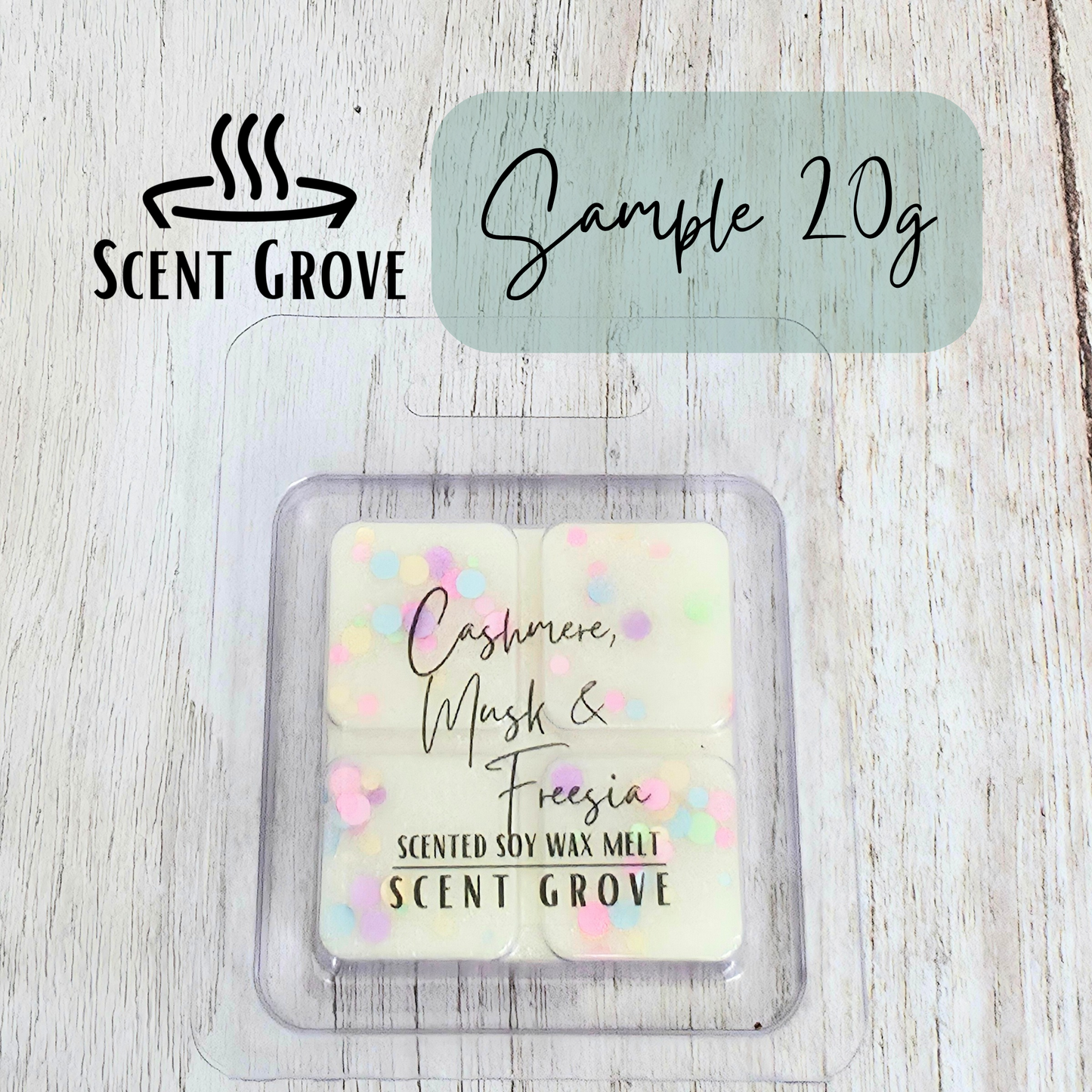 Cashmere Musk & Freesia scented soy wax melt