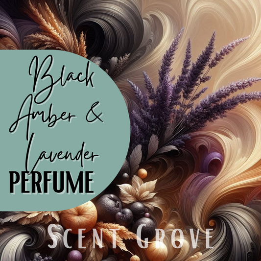 Black Amber & Lavender scented fine perfume mist