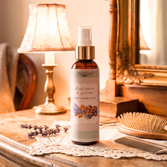 Black Amber & Lavender scented body mist spray 100ml