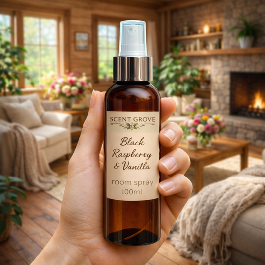 Black Raspberry & Vanilla Scented Air Freshener Spray multi purpose for car, home, room