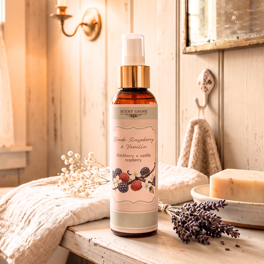 Black Raspberry & Vanilla scented body mist spray 100ml