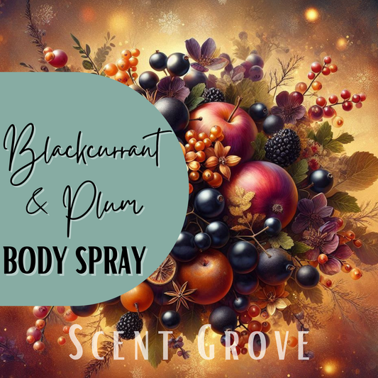 Blackcurrant & Plum scented body mist spray 100ml