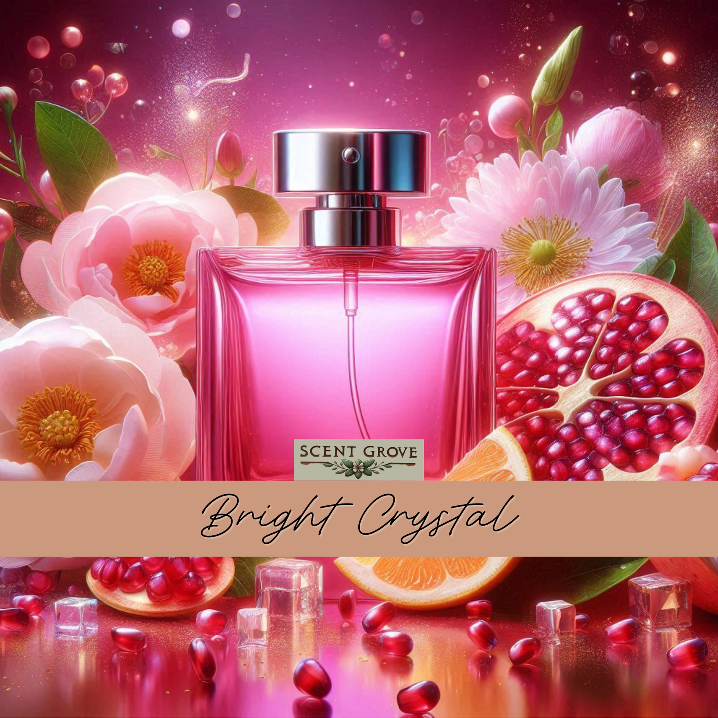 Bright Crystal Scented Room Spray Air Freshener multi purpose for car, home, room