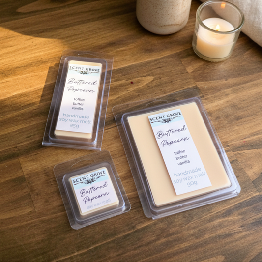 Buttered Popcorn scented soy wax melt